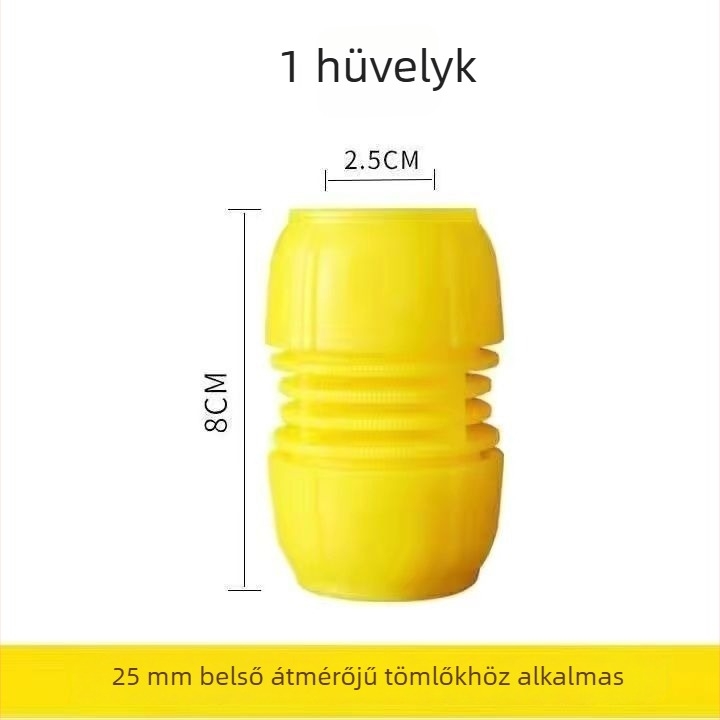 Vízvezeték gyorscsatlakozó reducer, 1/2 in–3/4 in–1 in tömlőkhöz, univerzális adapter