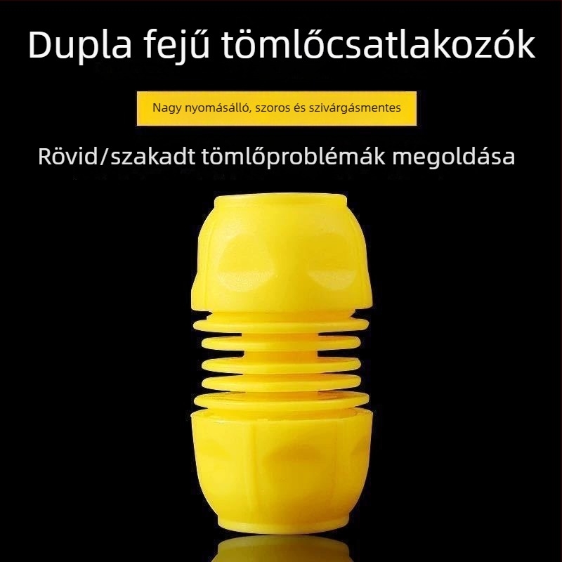 Vízvezeték gyorscsatlakozó reducer, 1/2 in–3/4 in–1 in tömlőkhöz, univerzális adapter