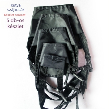 Oxford nylon kutya-muzzle közepes és nagy testű kutyák számára – harapás és ugatás elleni védelem