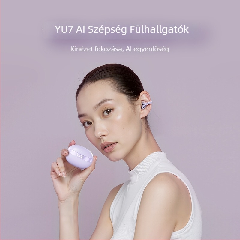 Új Yu7 Bluetooth fülhallgató klipszes kialakítással, kiváló hangminőség, hosszú akkumulátor-üzemidő, digitális kijelző és csontvezetés