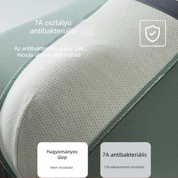 Férfi bambusz rostból készült boxer brief, kényelmes, lélegző, nedvszívó, antibakteriális, haránt részen mulberry selyem bélés