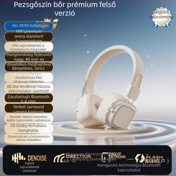 Vezeték nélküli Bluetooth gaming fejhallgató zajszűréssel, 2026-os modell