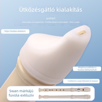 Swan szilikon szájvédő rekorderhez, 6- és 8-lyukas, német/brit stílus.