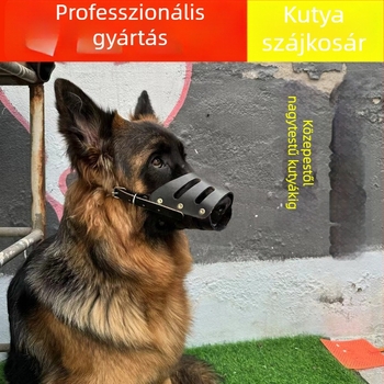 Marhabőrből készült kutyaszájkosár közepes és nagy testű kutyák számára, anti-ugatás és harapás, kiegészítő háziállatok számára