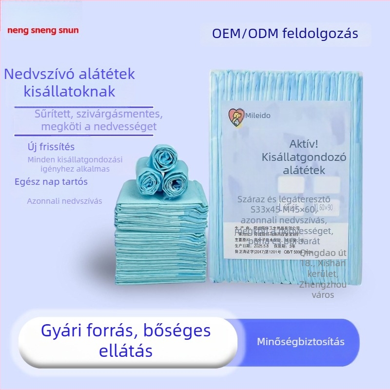 Egyszer használható nedvszívó vizelet alátét kutyáknak, macskáknak és nyulaknak