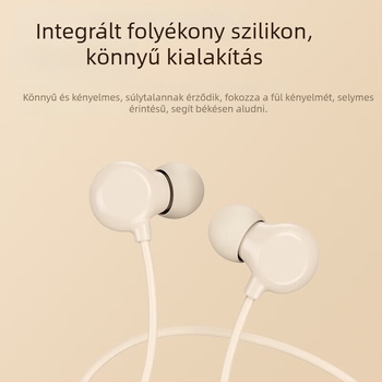 Q5 vezetékes fülhallgató mikrofonnal, kompatibilis OPPO Type-C kör alakú csatlakozóval, minimalist dizájn