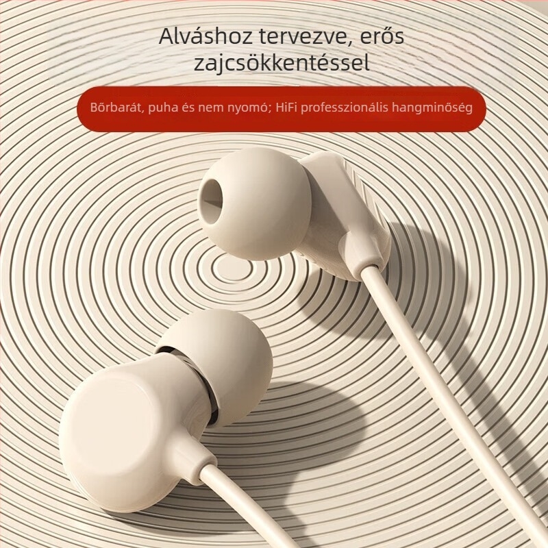 Q5 vezetékes fülhallgató mikrofonnal, kompatibilis OPPO Type-C kör alakú csatlakozóval, minimalist dizájn