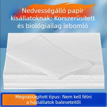 Kutyák és macskák számára vizelet-abszorbeáló párnák és pelenkák, gyorsan száradó abszorpciós papír nem szőtt anyagból