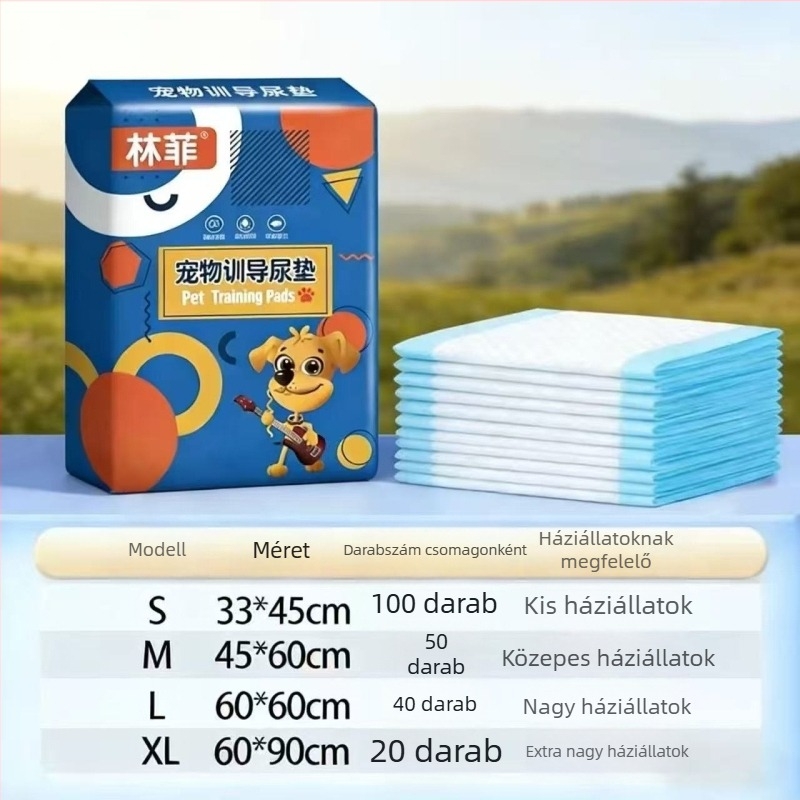 Kutyapisialátétek, vastagítottak, dezodoráló, 100 db, nedvszívó