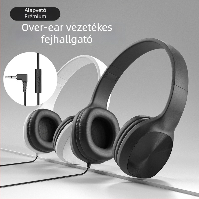 GUIDERAY/Jia Tianyu 891 kábeles fejhallgató, fejhallgató pánttal, sztereó, összecsukható, mikrofonos, zene- és zongoratanuláshoz