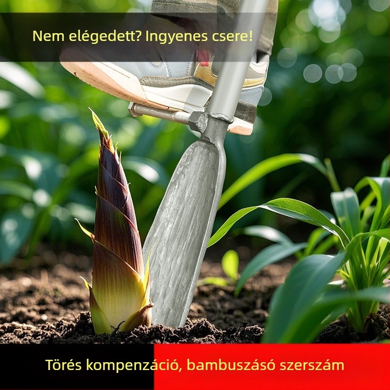 Mangánacél ásó fák ásásához, kompakt Luoyang ásó, professzionális eszköz talaj- és gyökérásáshoz.