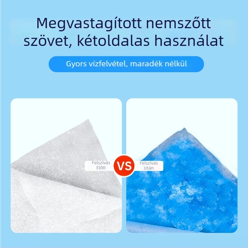 Kisállat vizeletabszorbens lapok, nem szövött anyagból, gyors száradás, 50 darab
