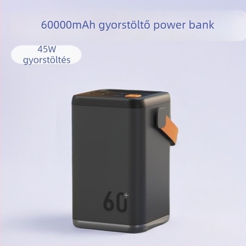 60 000 mAh külső akkumulátor, PD3.0 gyors töltés, nagy kapacitás, biztonsági tanúsítvány, kempingezéshez és vészhelyzeti energiaellátáshoz