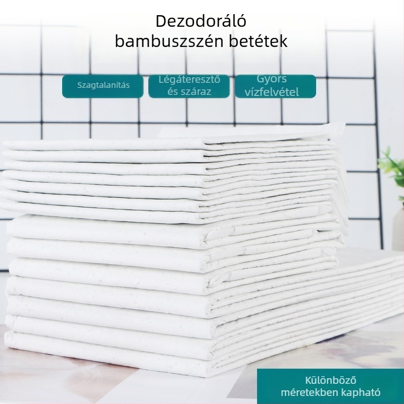 Bambuszszénes háziállat vizeletvédő alátét kutyáknak, vastag nedvszívó alátét