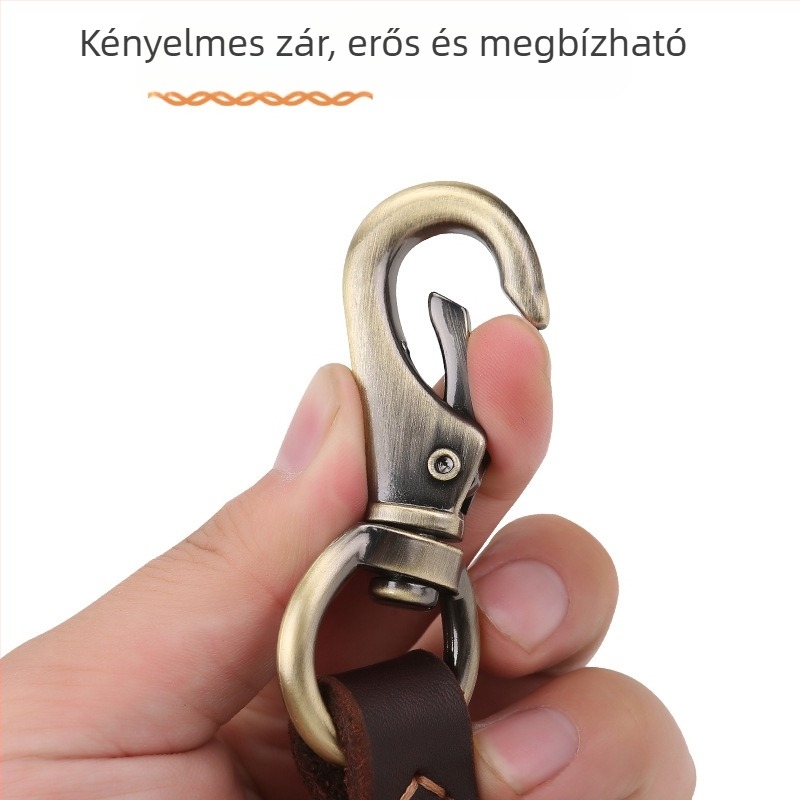 Bőr kutyaszíj és tehénbőrből készült nyakörv közepes és nagy testű kutyáknak