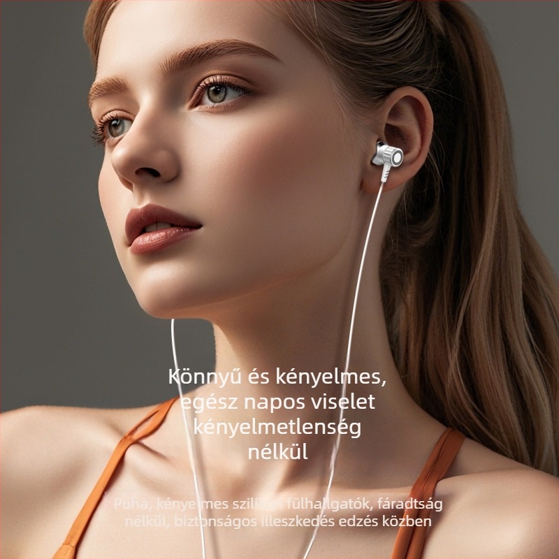 Jintainuo Fém In-Ear fülhallgató G36, vezetékes, mikrofonos, Hi-Fi veszteségmentes hang