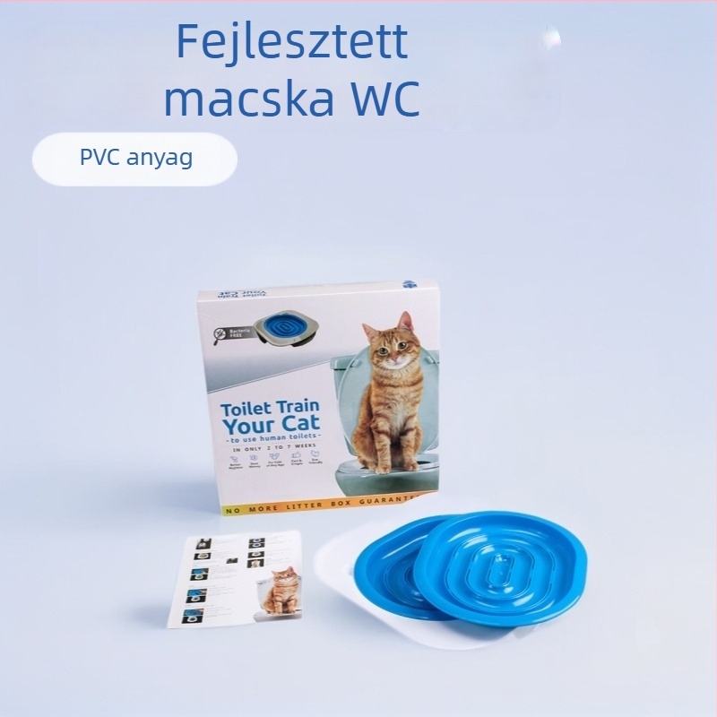 PVC macska vécé-edzés alátét - fejlesztett változat