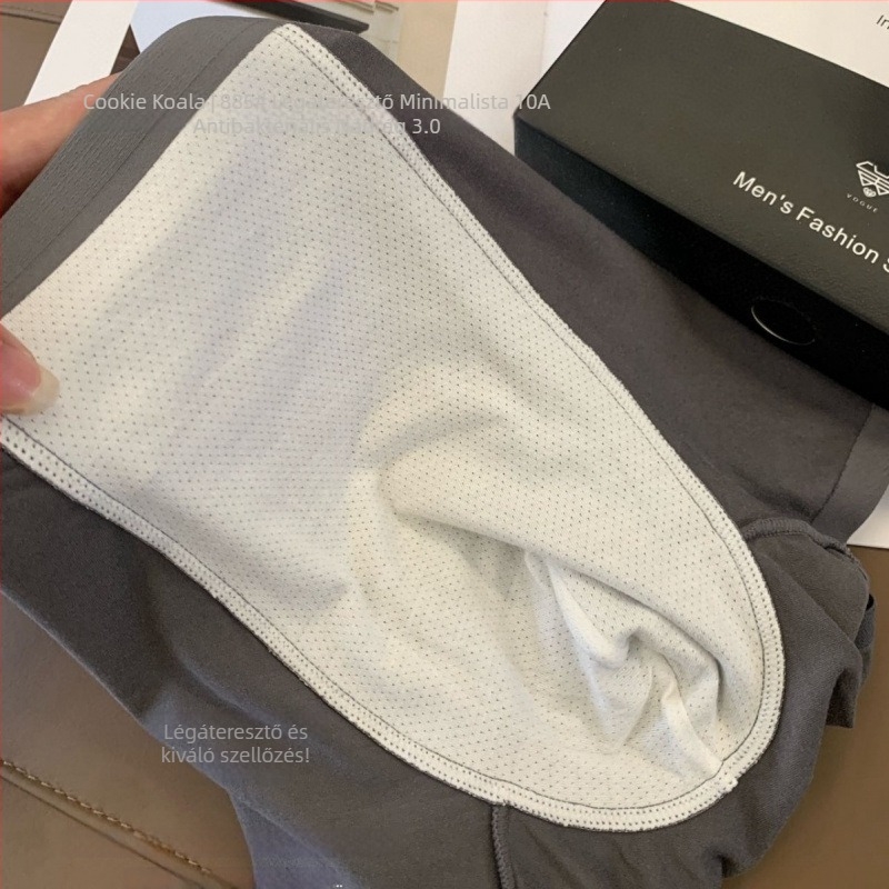 Cookie Koala 885# lélegző, minimalistikus 10A antibakteriális férfi boxer brief 3.0, nude színben