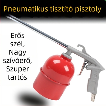 Autómotor tisztító pisztoly olajvezetékek tisztítására, kettős használatú víz- gáz funkcióval, klímaberendezés tisztítása, porfújás és pneumatikus permetezés
