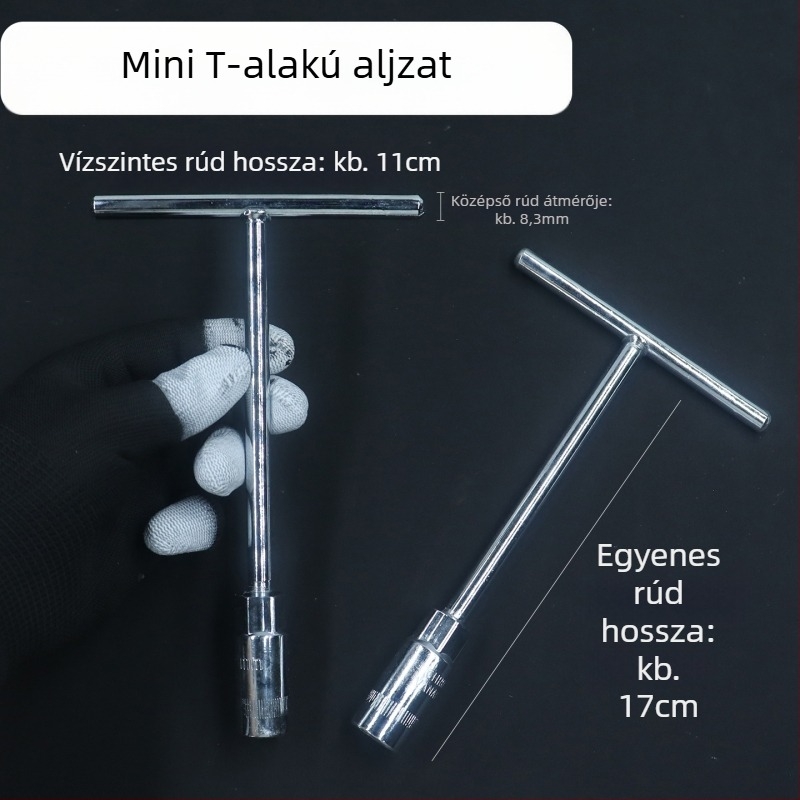 Mini T-formájú külső hatszög fejű csőkulcs, hordozható, rövid, kis háztartási javítóeszköz