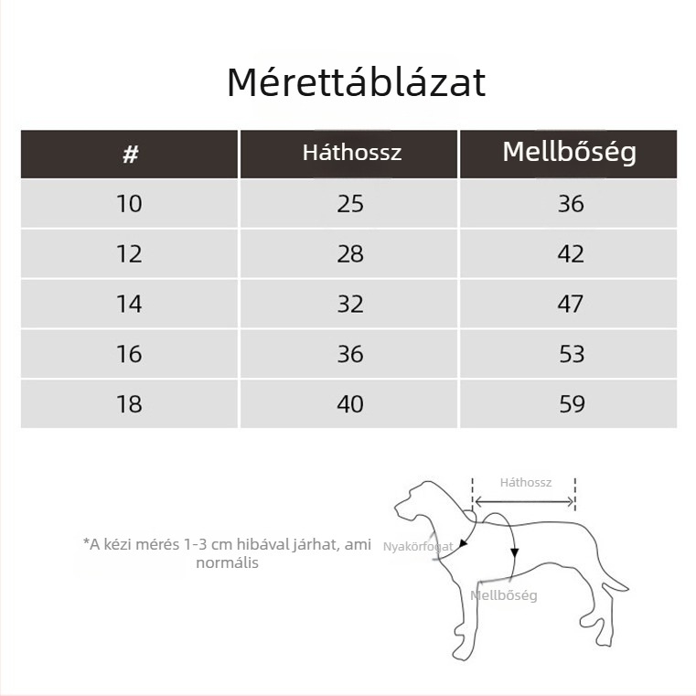 Teljes lefedésű téli kabát négylábú kutyáknak, vastag szigetelés, férfi szabású kisállat ruházat