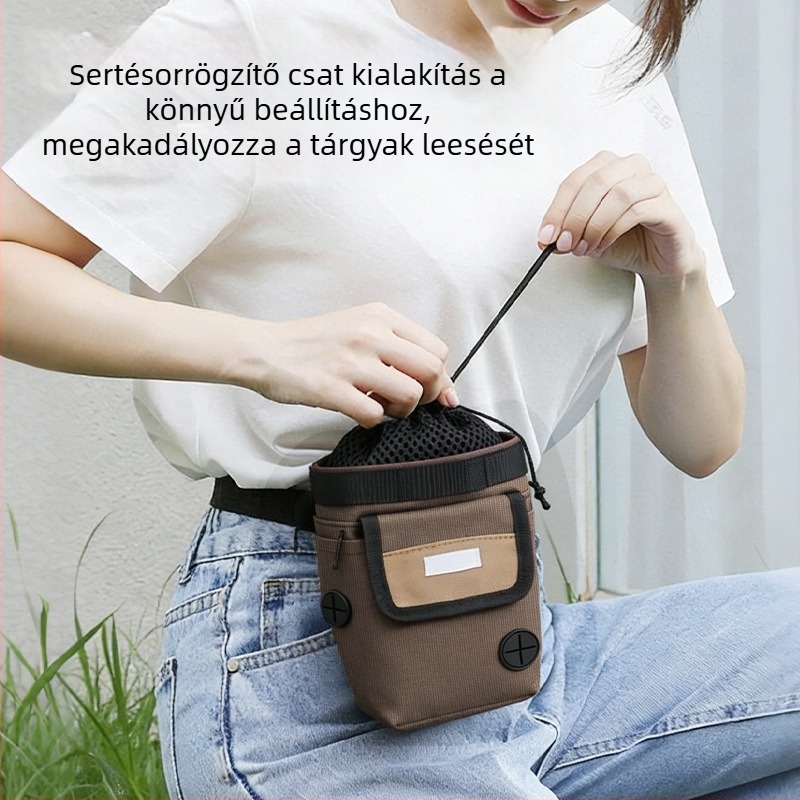 Kutyáknak szóló jutalomfalatos öv edzéshez – nagy kapacitású edzőtasak