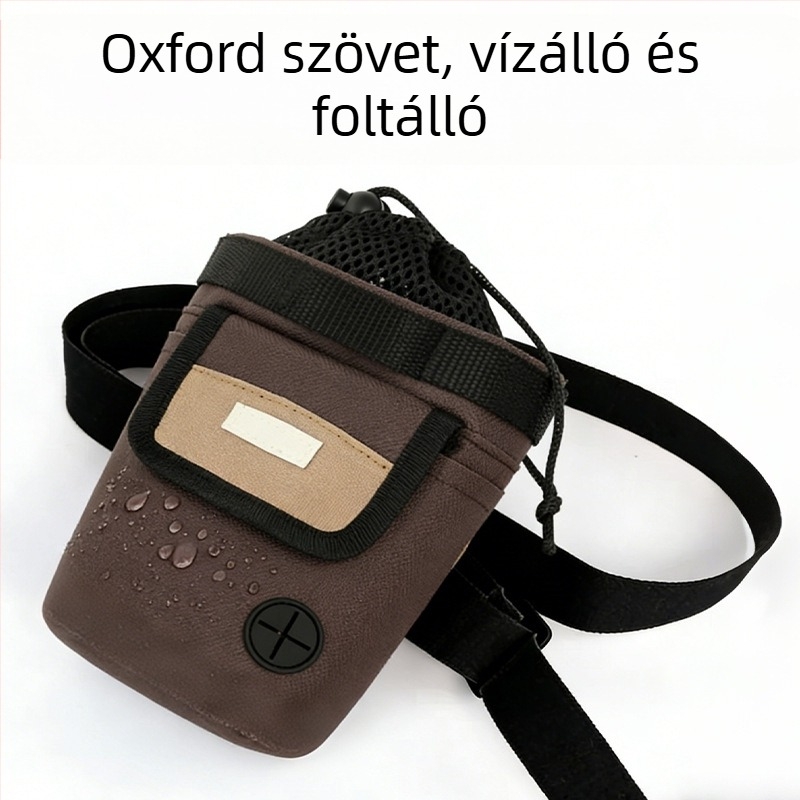Kutyáknak szóló jutalomfalatos öv edzéshez – nagy kapacitású edzőtasak