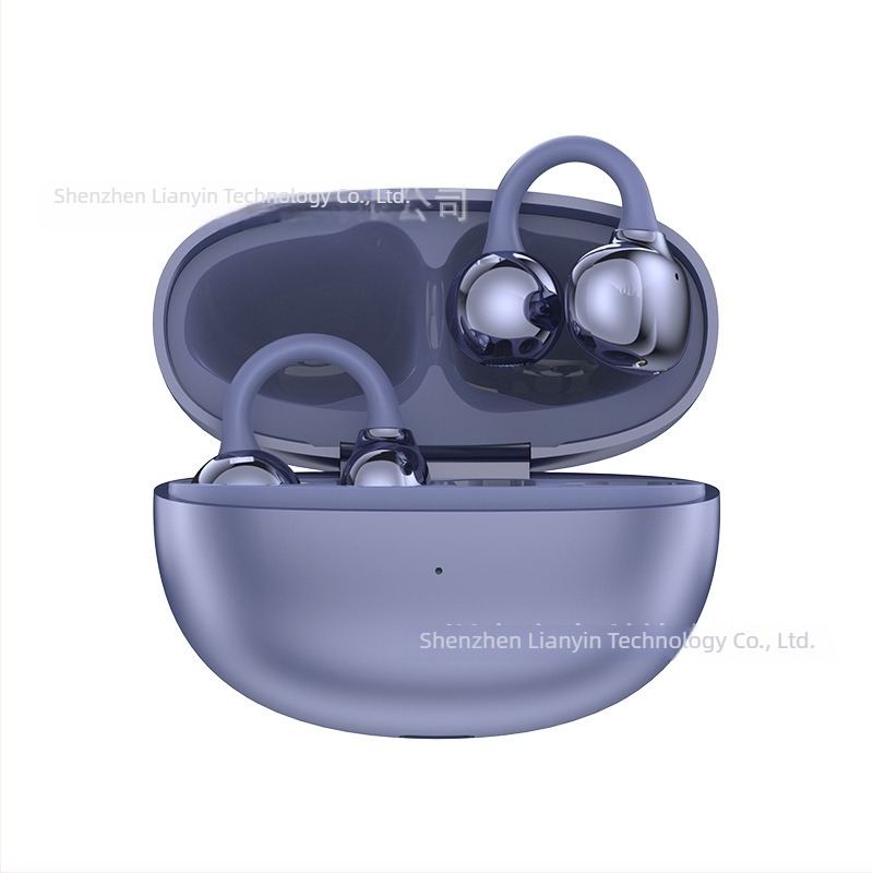 S6 fül-clipos Bluetooth headset, vezeték nélküli, IPX4 vízálló, 4–8 órás üzemidő, Bluetooth 5.4, sztereó, minimalist design