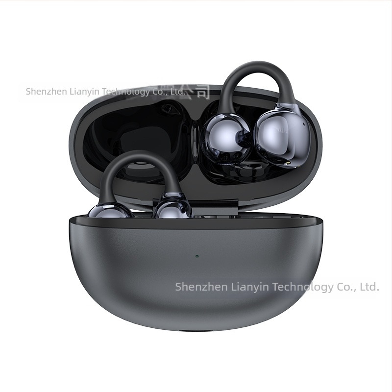 S6 fül-clipos Bluetooth headset, vezeték nélküli, IPX4 vízálló, 4–8 órás üzemidő, Bluetooth 5.4, sztereó, minimalist design