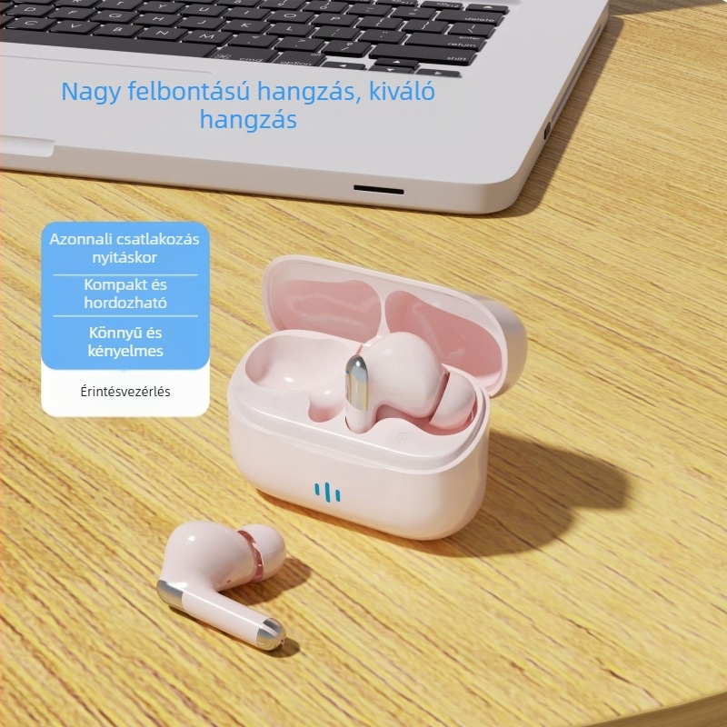 T90 zajcsökkentő Bluetooth fülhallgatók, mini TWS, in-ear, Macaron stílus, Bluetooth 5.3