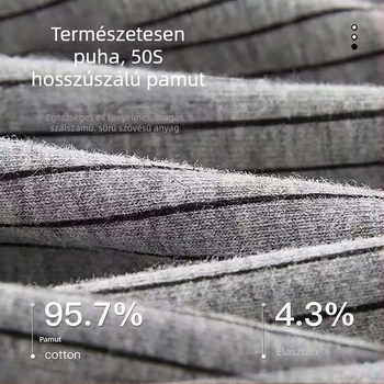 Férfi pamutból készült, lélegző alsónemű, 5A antibakteriális belső bélés, plusz méret, kényelmes viselet