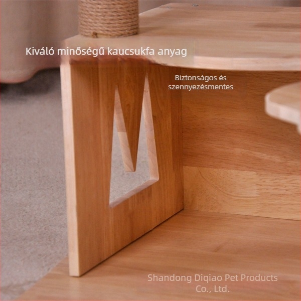 Fából készült macska mászókeret, kis méretű, karma alakú dizájn, macska játékok, testreszabható