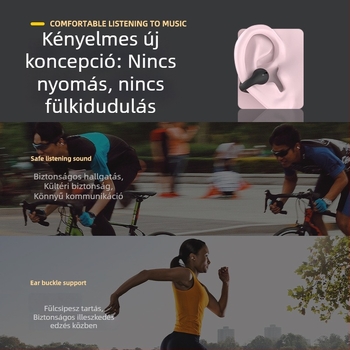 JX80 csontvezetéses, valódi vezeték nélküli Bluetooth fülhallgató, bilaterális sztereó, fájdalommentes viselet, magas felbontású hang, magánmodell