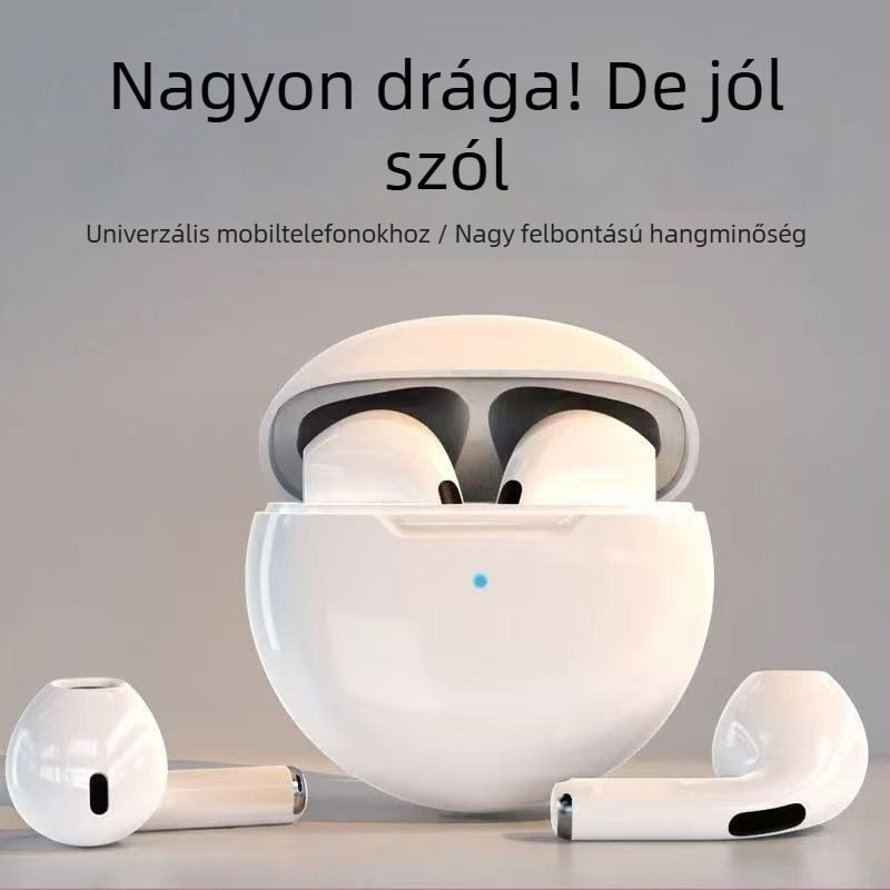 Berlin Sound J6 Vezeték nélküli Bluetooth fülhallgató, fél-in-ear kialakítás, kiváló hangzás, rendkívül hosszú akkumulátor-üzemidő, mindkét fülbe használható