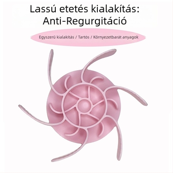 Juharlevél mintás szilikon kutyatál lassú etetéshez