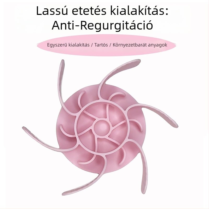 Juharlevél mintás szilikon kutyatál lassú etetéshez