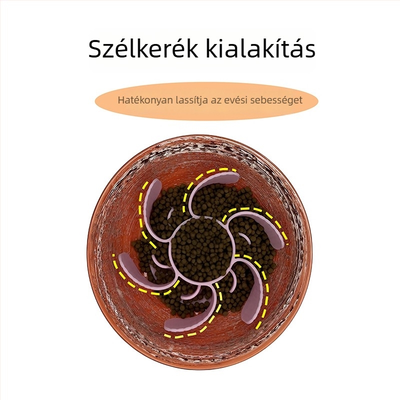 Juharlevél mintás szilikon kutyatál lassú etetéshez