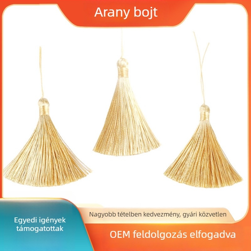 Arany bojt, 50 mm, függőleges, könyvjelző és ruhadísz – DIY anyag hagyományos stílusú motívumokkal