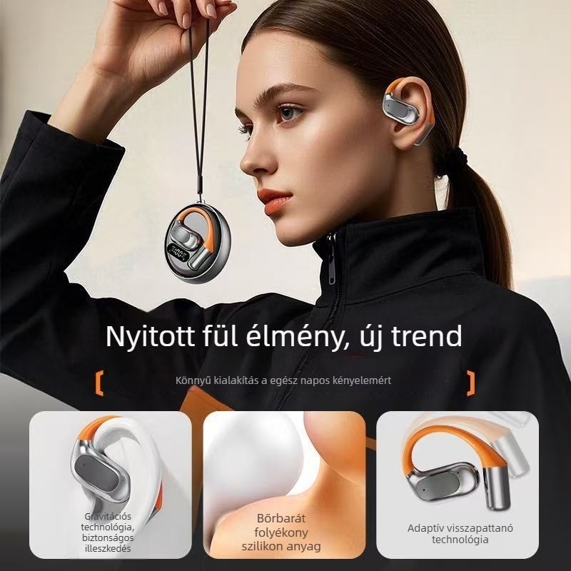 M113 AI Fordítású Bluetooth fülhallgató, fülre szerelt, IPX4 vízálló, hosszú akkumulátor-üzemidő, forgó tok