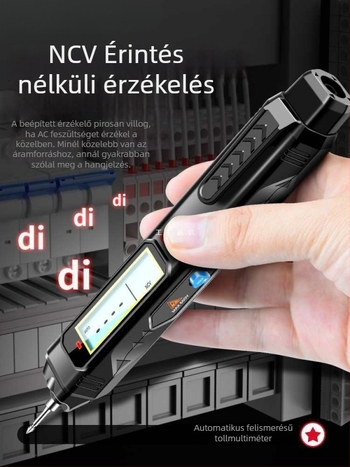 Intelligens elektromos toll teszter digitális multiméterrel — magas pontosságú feszültségmérés, többfunkciós, vezeték megszakításának észlelése