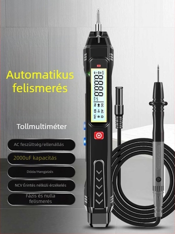 Intelligens elektromos toll teszter digitális multiméterrel — magas pontosságú feszültségmérés, többfunkciós, vezeték megszakításának észlelése