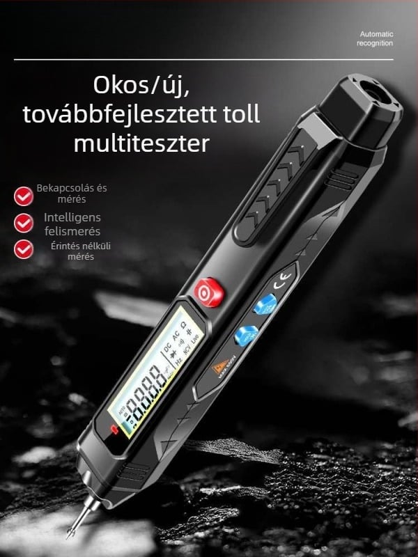 Intelligens elektromos toll teszter digitális multiméterrel — magas pontosságú feszültségmérés, többfunkciós, vezeték megszakításának észlelése