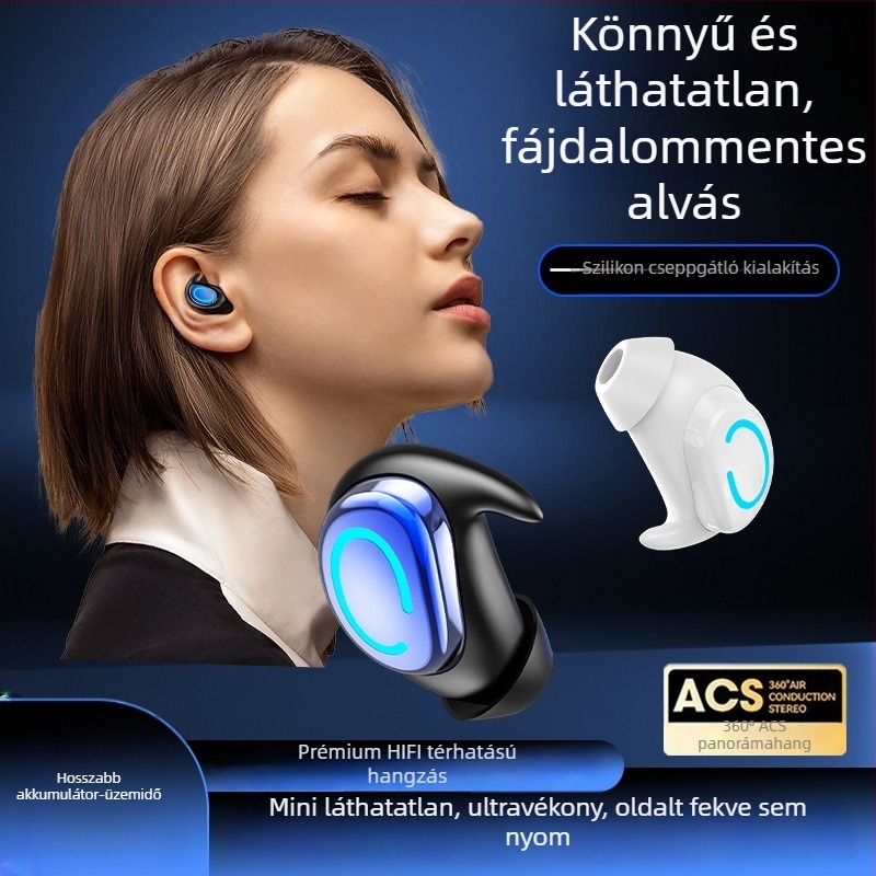 Vezeték nélküli Bluetooth fülhallgatók, sztereó hangzás, zajcsökkentés, hosszú akkumulátor-üzemidő sporthoz