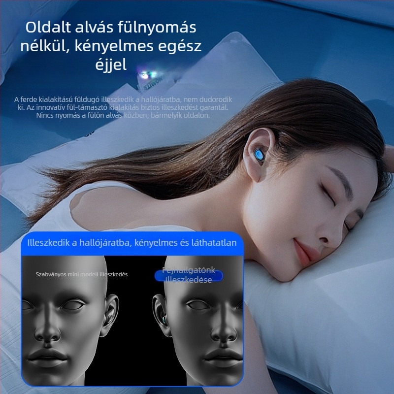 Vezeték nélküli Bluetooth fülhallgatók, sztereó hangzás, zajcsökkentés, hosszú akkumulátor-üzemidő sporthoz