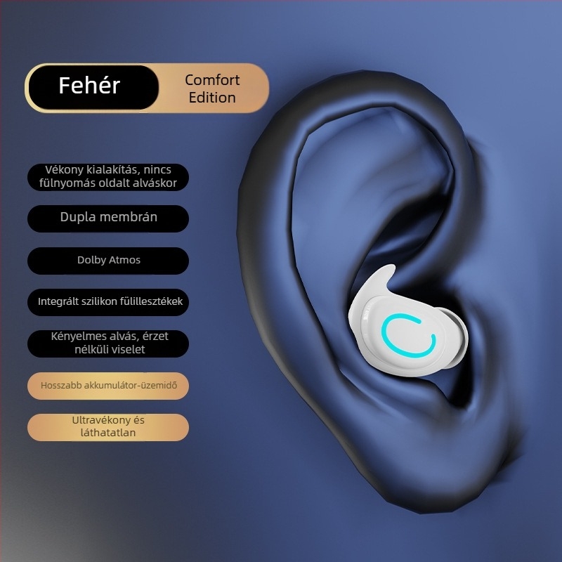 Vezeték nélküli Bluetooth fülhallgatók, sztereó hangzás, zajcsökkentés, hosszú akkumulátor-üzemidő sporthoz