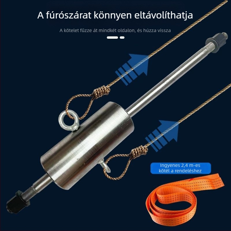 Elektromos kalapácsos fúróbit kicsavaró eszköz, anti-ütés dizájn, galvanizált ütőfej