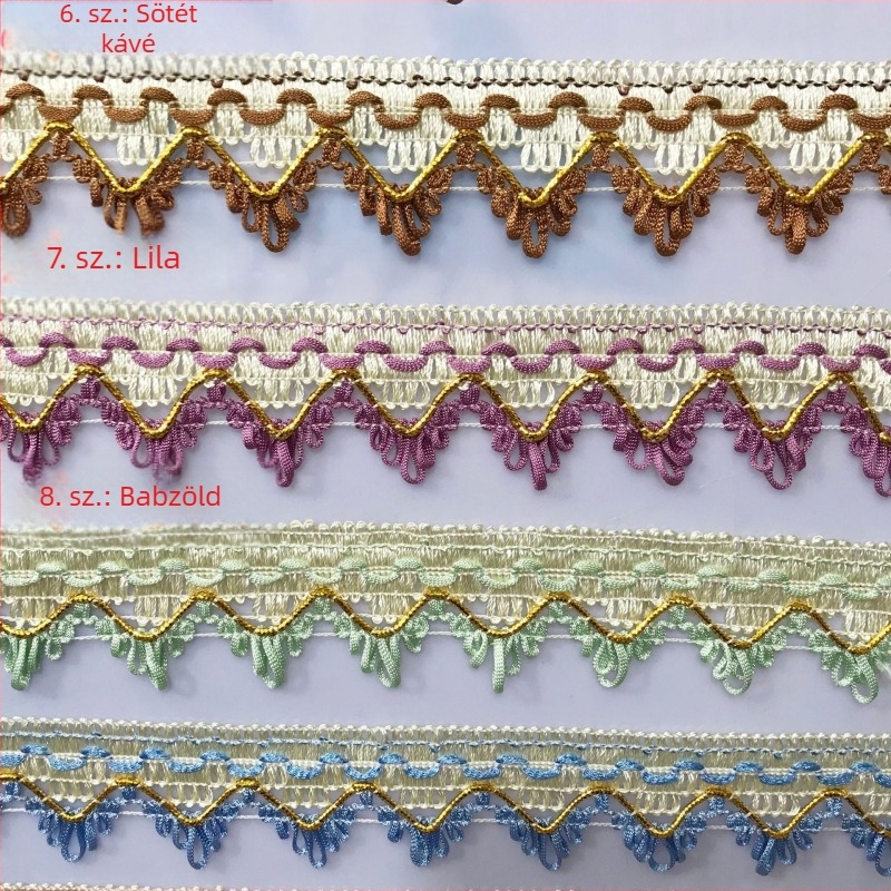 Függönycsipke bojtokkal, otthoni textil kiegészítő