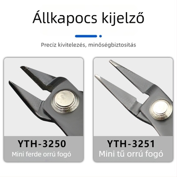 Mini vágófogó, hegyes végű, kezdő modell-összeszereléséhez, átlós fogó, 3,5 hüvelykes eszköz