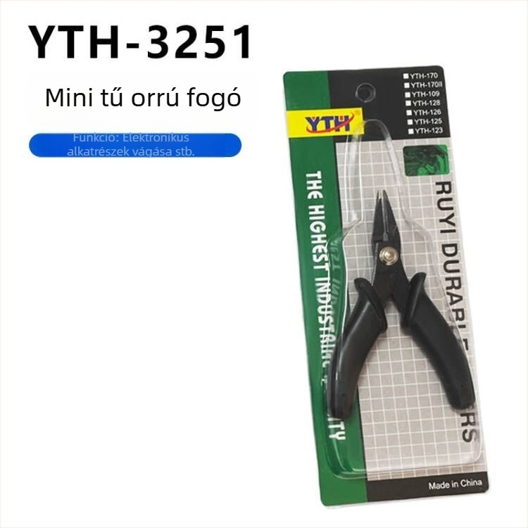 Mini vágófogó, hegyes végű, kezdő modell-összeszereléséhez, átlós fogó, 3,5 hüvelykes eszköz