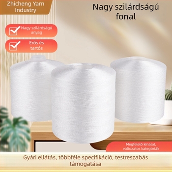 Magas szilárdságú poliészter varrófonal bojtos és laza cső szerkezetű, 150D/3, 210D/3, 300D/3 overlock és hímzéshez.